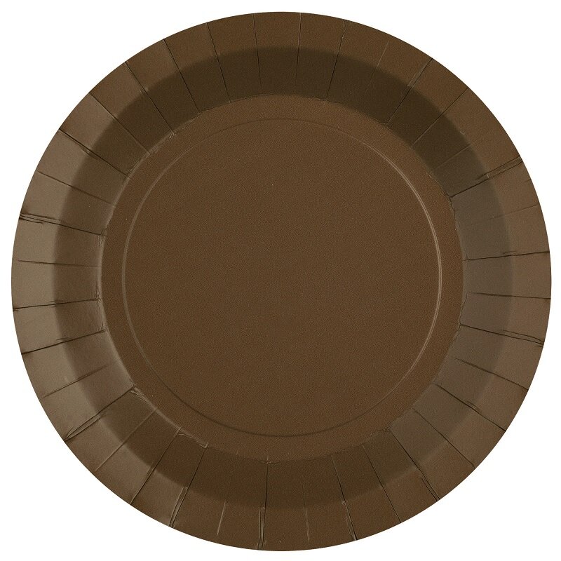 Lautaset 22,5 cm - Ruskea 10 kpl