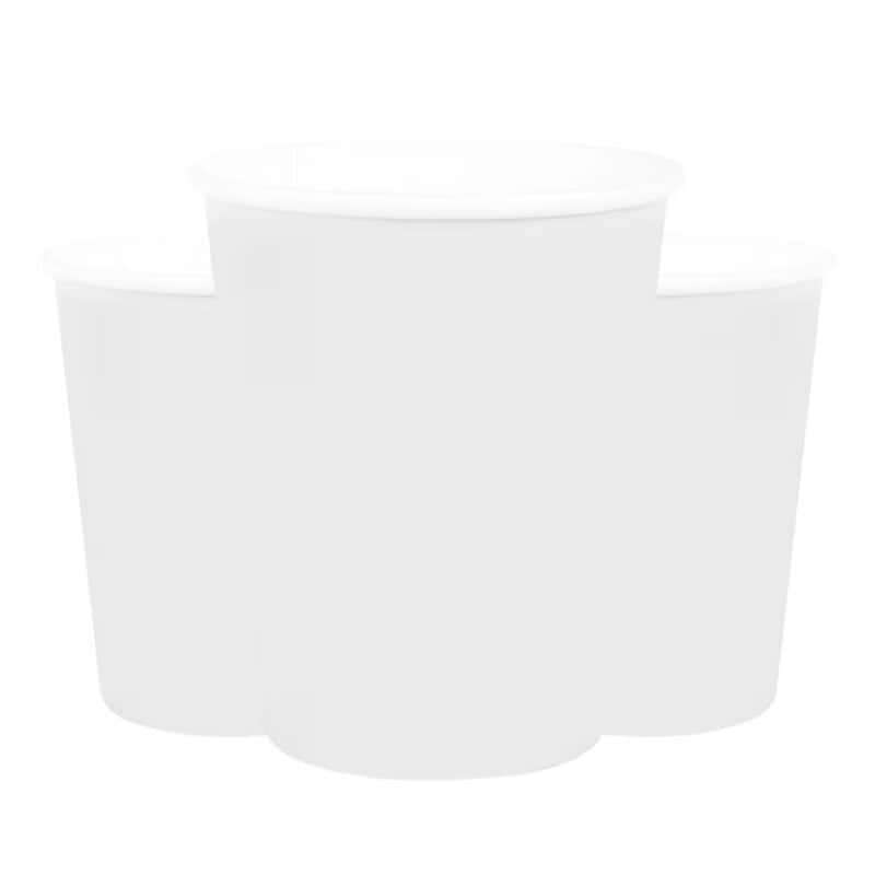 Pahvimukit 250 ml - Valkoinen 10 kpl