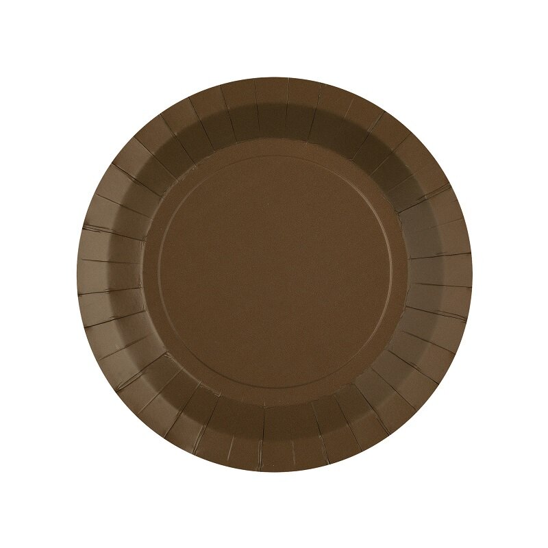 Lautaset 17,5 cm - Ruskea 10 kpl