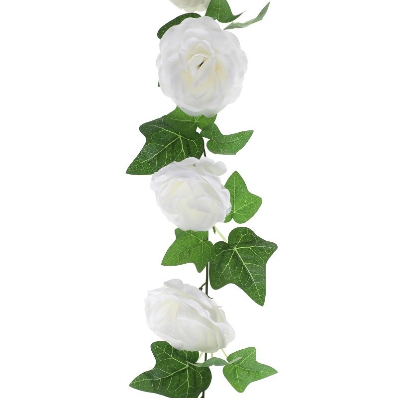 Köynnös isoilla valkoisilla kukilla 180 cm