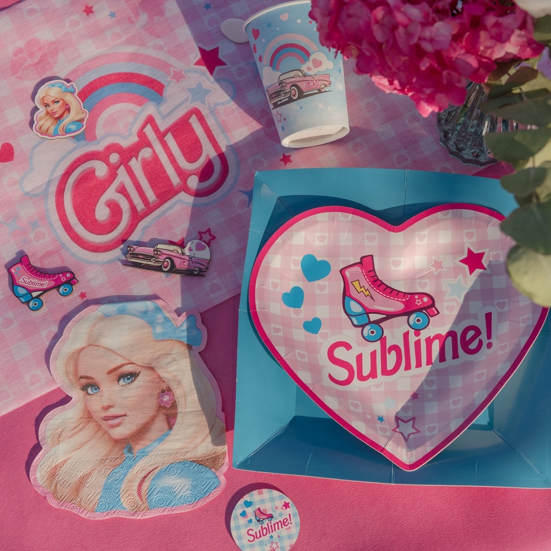 Muotoillut servetit Girl 20 kpl