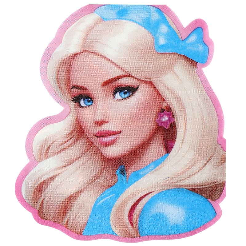 Muotoillut servetit Girl 20 kpl