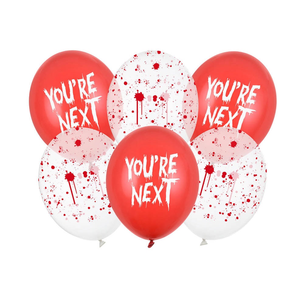 Halloween-ilmapallot You're next 6 kpl