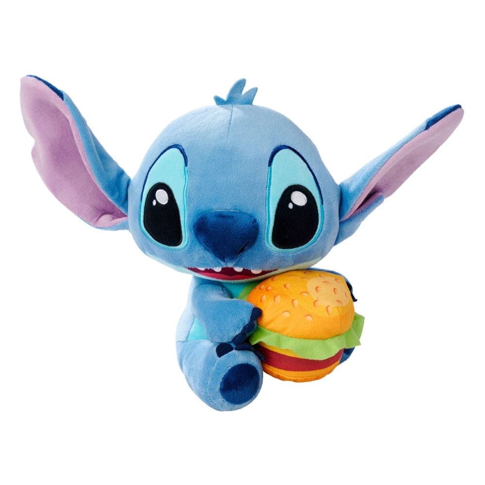 Lilo & Stitch Pehmolelu Stitch hampurilaisen kanssa 25 cm