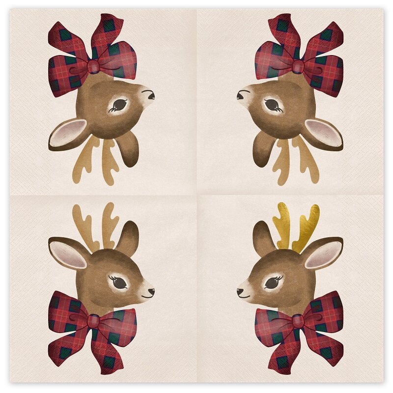 Jouluservetit Poro 12 kpl