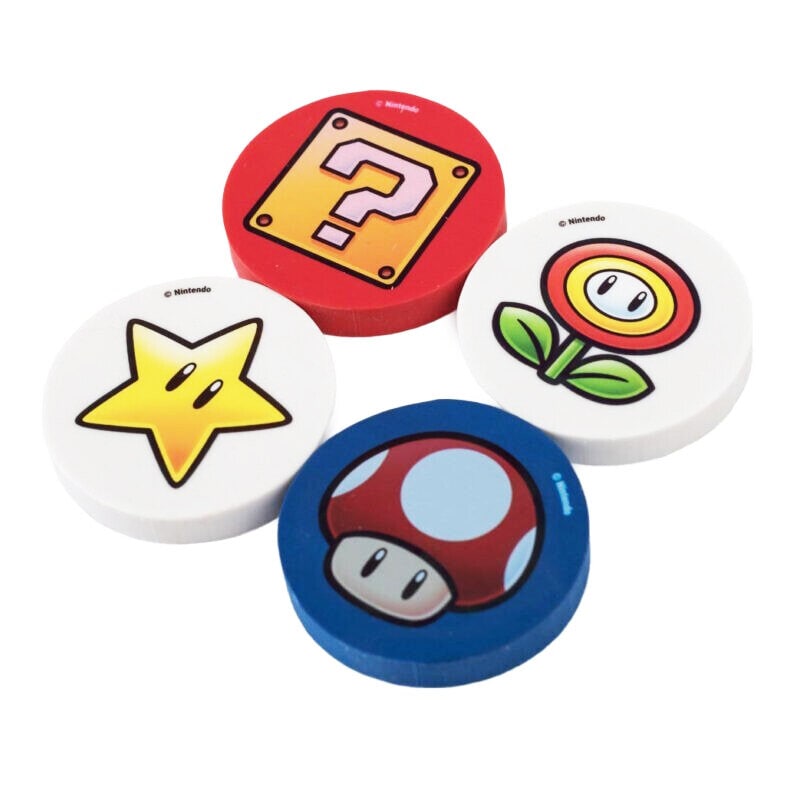 Super Mario Pyyhekumit 4 kpl