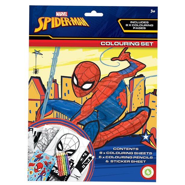 Spiderman - Puuhakirja kynillä ja tarroilla