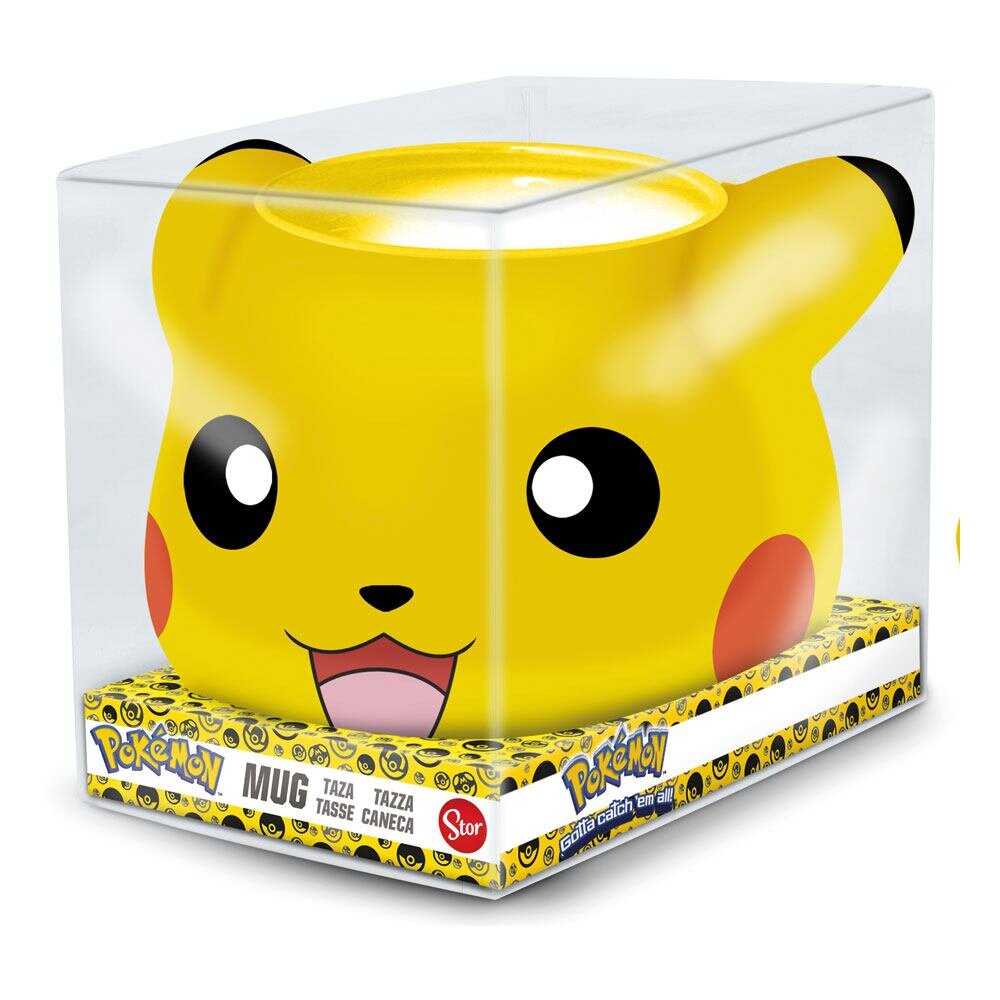 Pokémon, Posliinimuki 3D Pikachu Face 500 ml