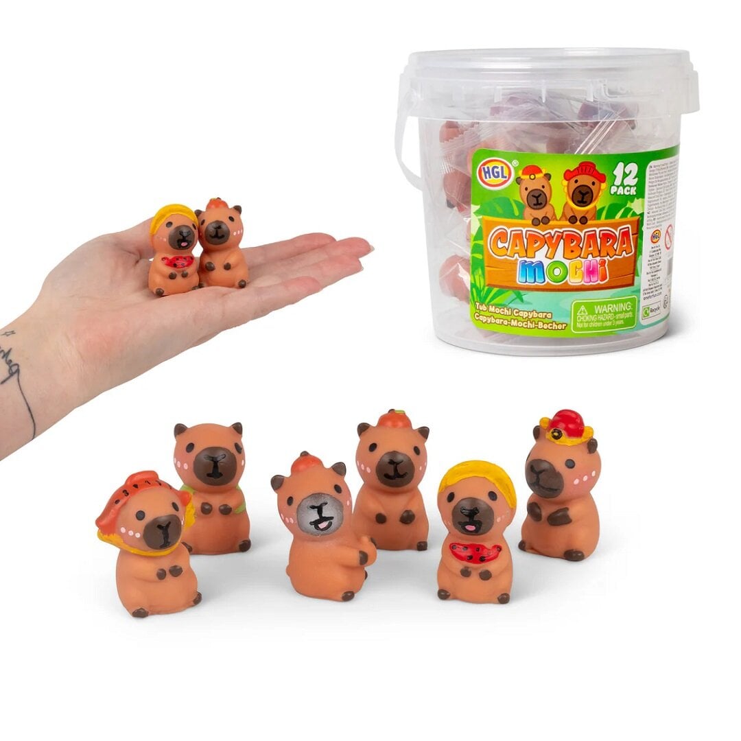 Mini Squishy Capybara 12 kpl