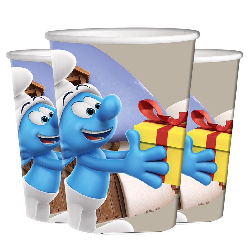 Smurffit - Pahvimukit 8 kpl