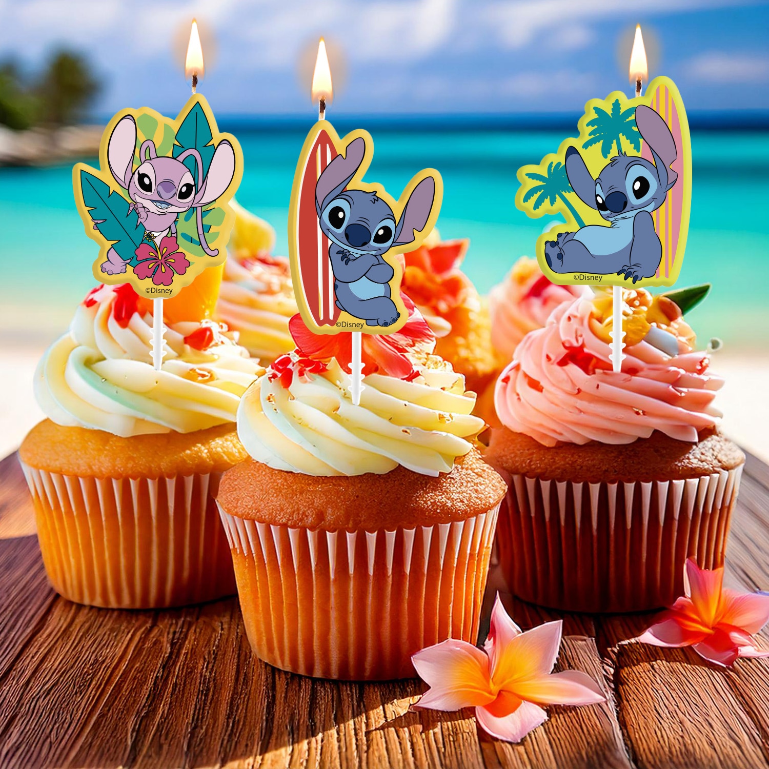 Lilo & Stitch - Kakkukynttilä 4 kpl