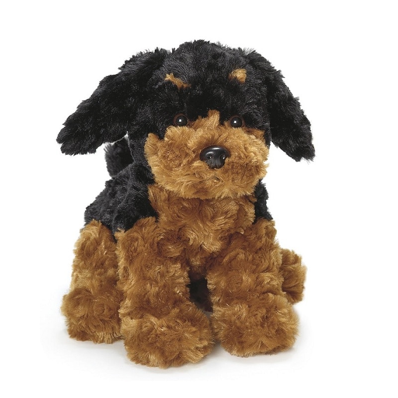 Pehmolelu - Mustaruskea koira