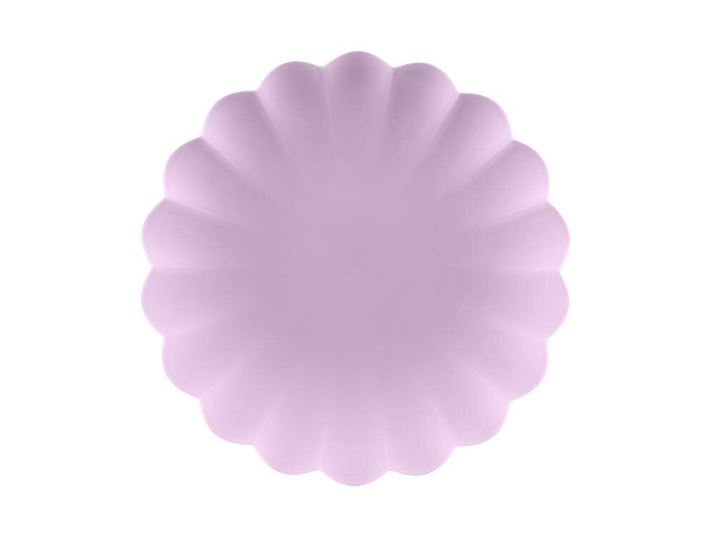 Muovilautaset, Pastellinliila 22 cm 4 kpl