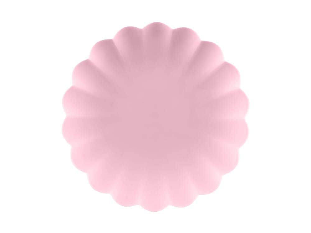 Muovilautaset, Pastellinroosa 22 cm 4 kpl