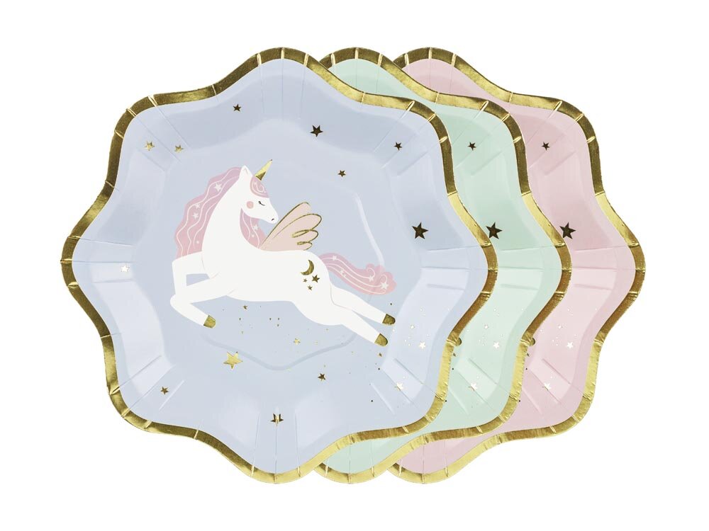 Yksisarvinen Lautaset, 18 cm 6 kpl