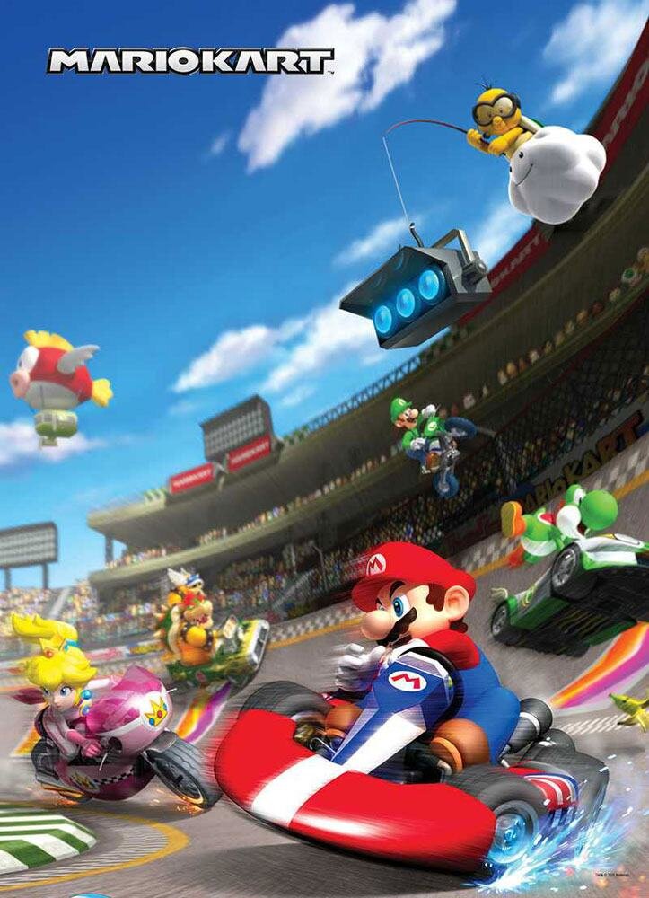 Super Mario Bros, Palapeli Mario Kart Race 1000 palaa
