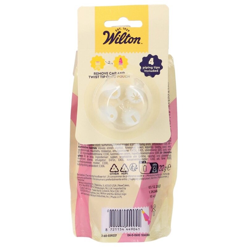 Wilton Vaaleanpunainen Kuorrute 212 g