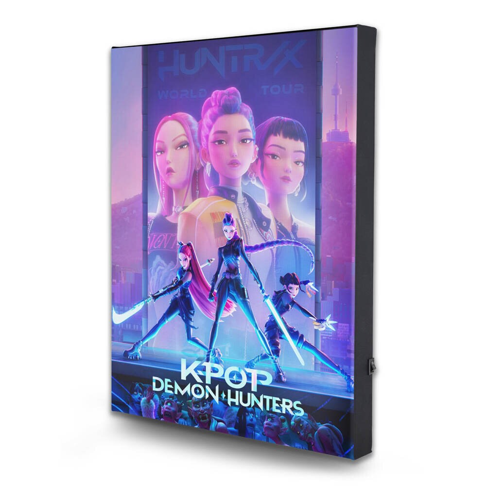 K-Pop Demon Hunters LED-kanvastaulu