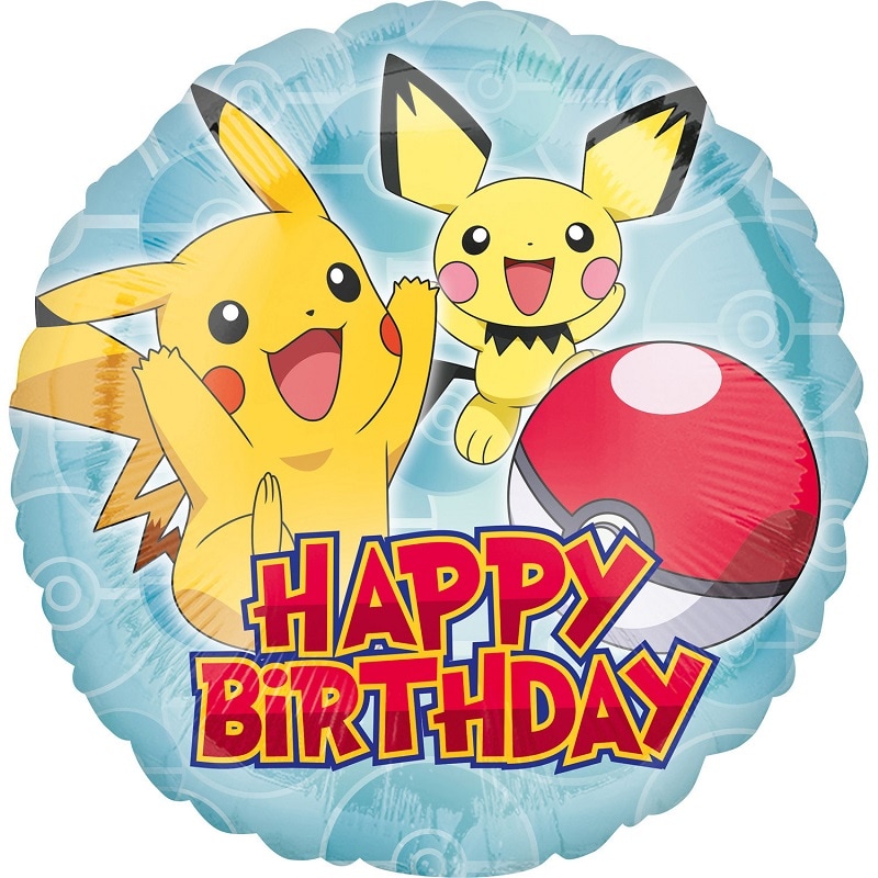 Pokémon - Folioilmapallo Happy Birthday 43 cm