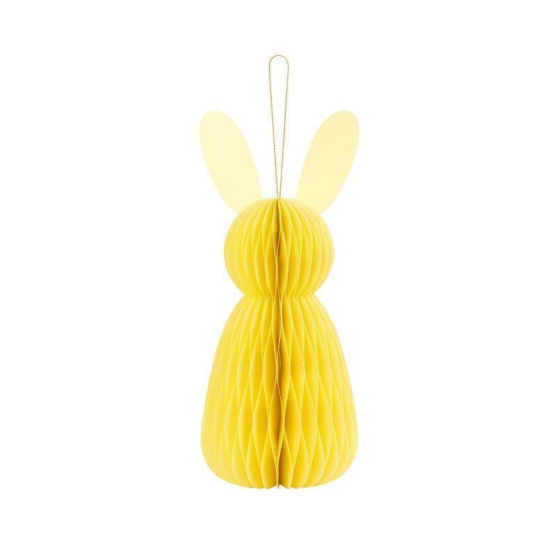 Pääsiäiskoriste - Keltainen Pääsiäispupu Honeycomb 30 cm