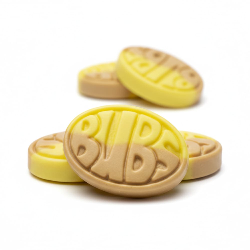 BUBS Banaani-Toffee Vaahtokarkki Suurpakkaus 1,4 kg