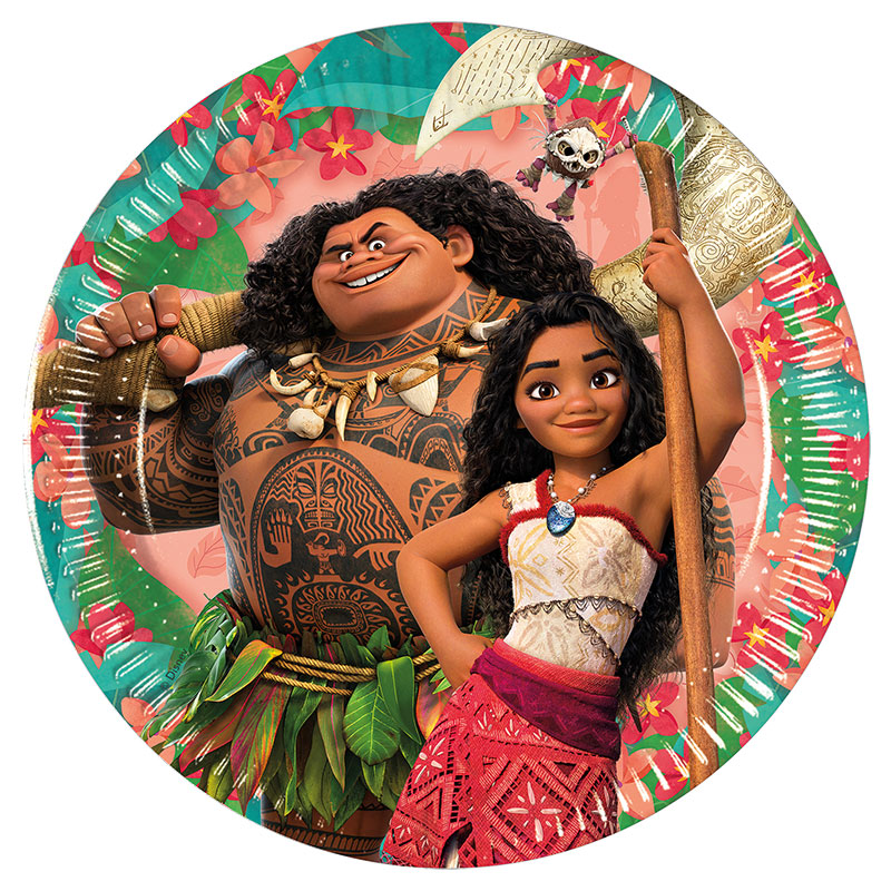 Vaiana 2 - Lautaset, 20 cm 8 kpl