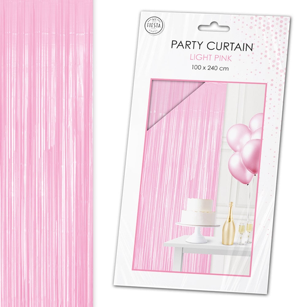 Taustaverho Vaaleanpunainen 100 x 240 cm