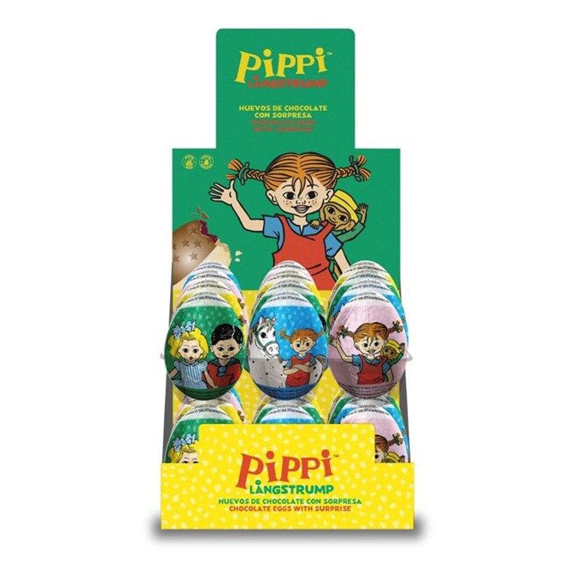 Peppi Pitkätossu Suklaamuna yllätyksellä
