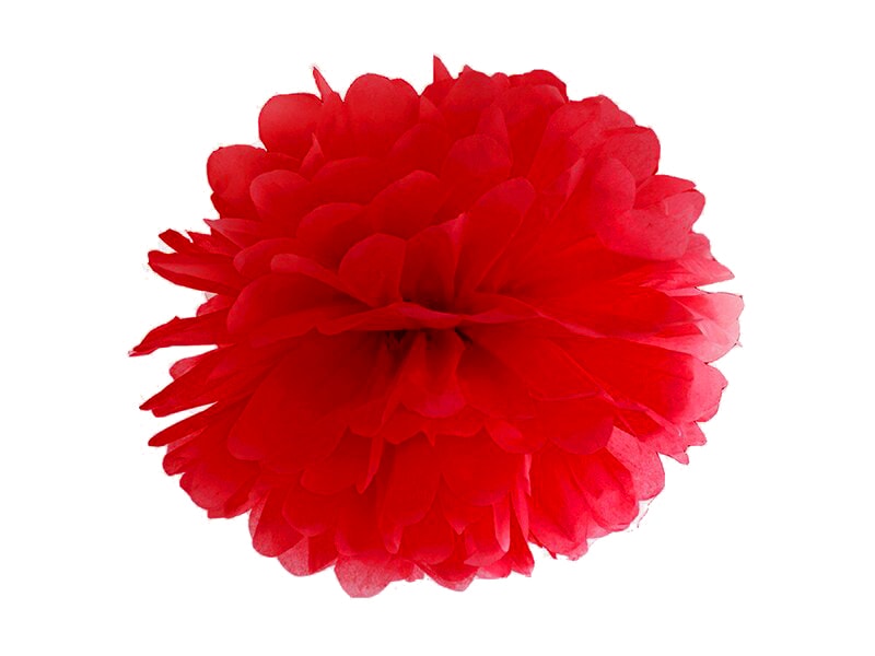 Pom Pom Koriste, Punainen 25 cm