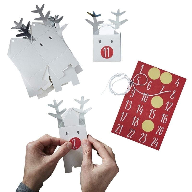 DIY Adventtikalenteri - Pahviset porot