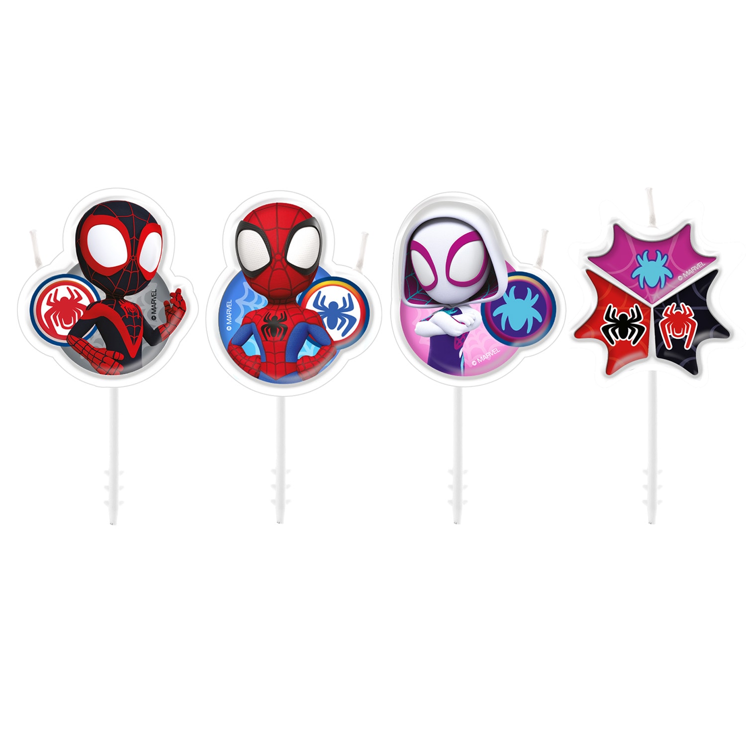 Spidey - Kakkukynttilä Picks 4 kpl