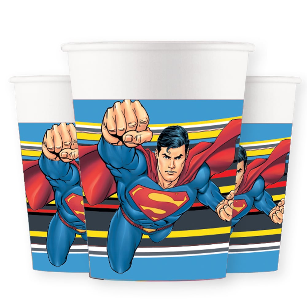 Superman - Pahvimukit 8 kpl